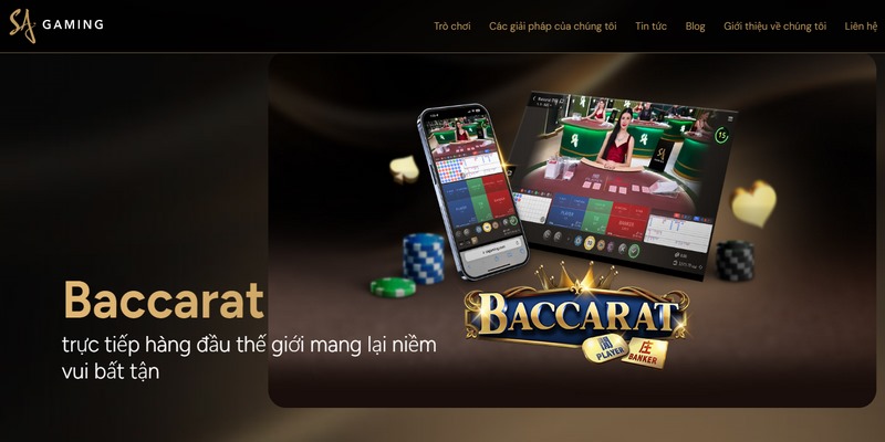 Baccarat là một tựa game rất nổi tiếng tại đây